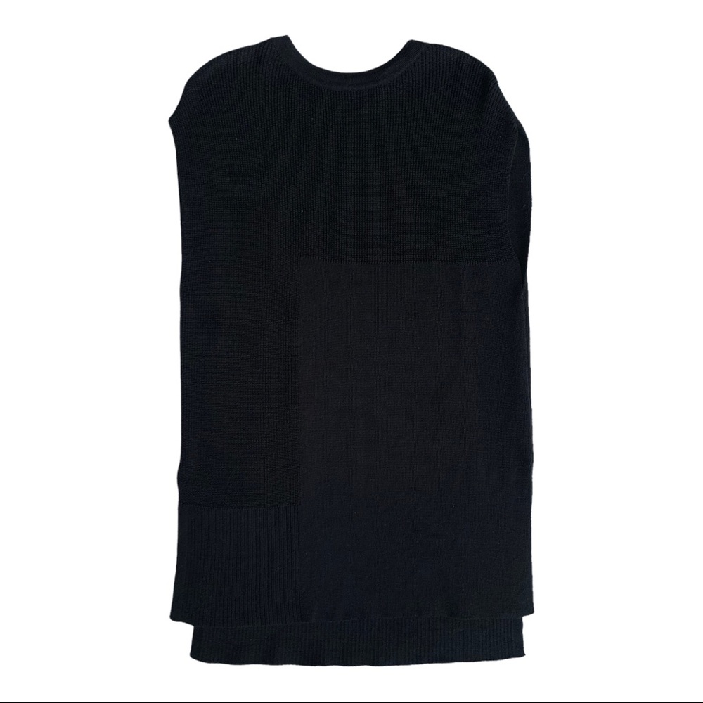 Worthington Black Sleeveless Tunic Sweater Size Small